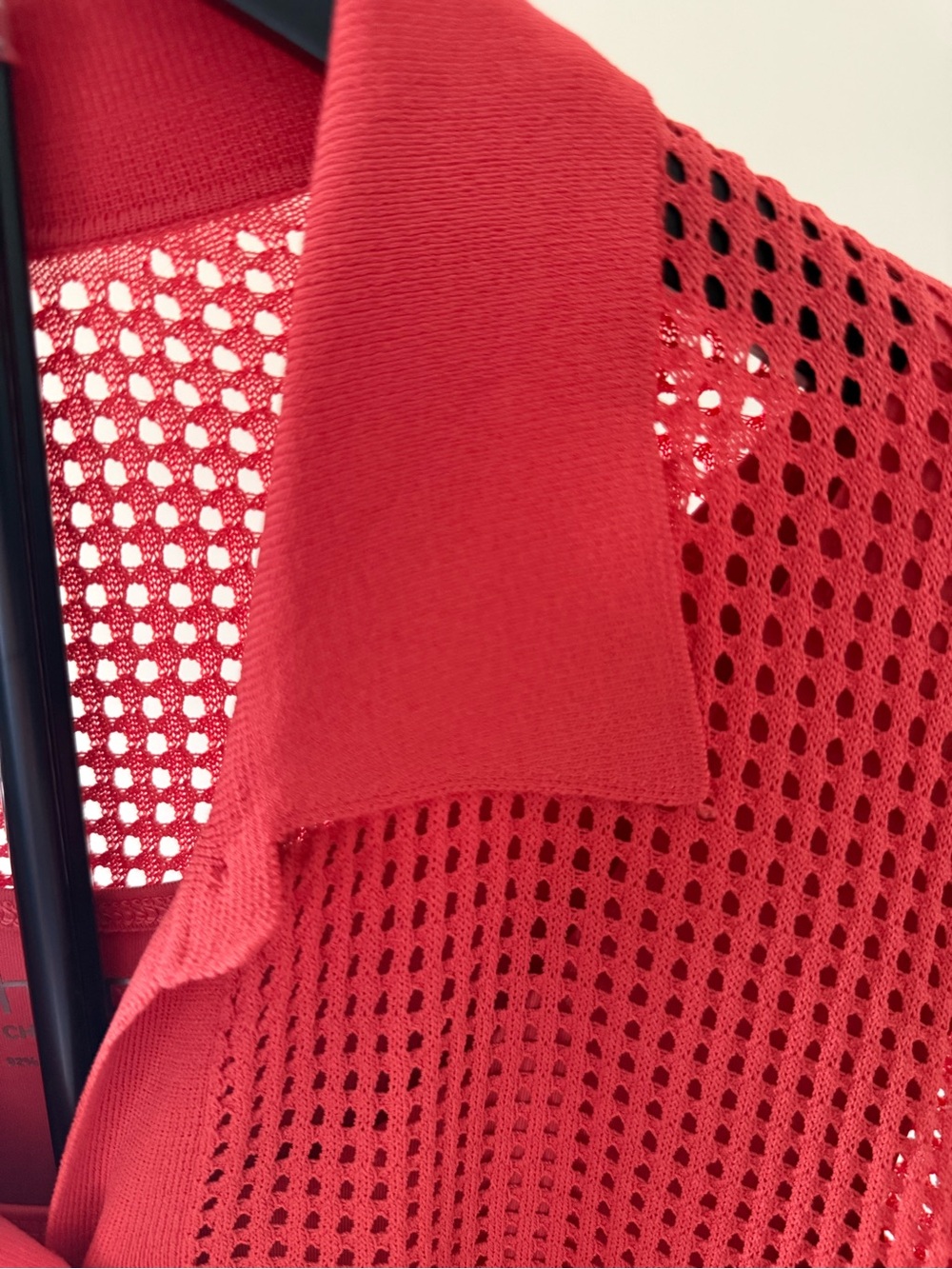 EUC Chico's Open Knit Button-Up Cardi & Tank Top SZ 2 (L/12) Coral/Burnt Orange - Picture 10 of 16